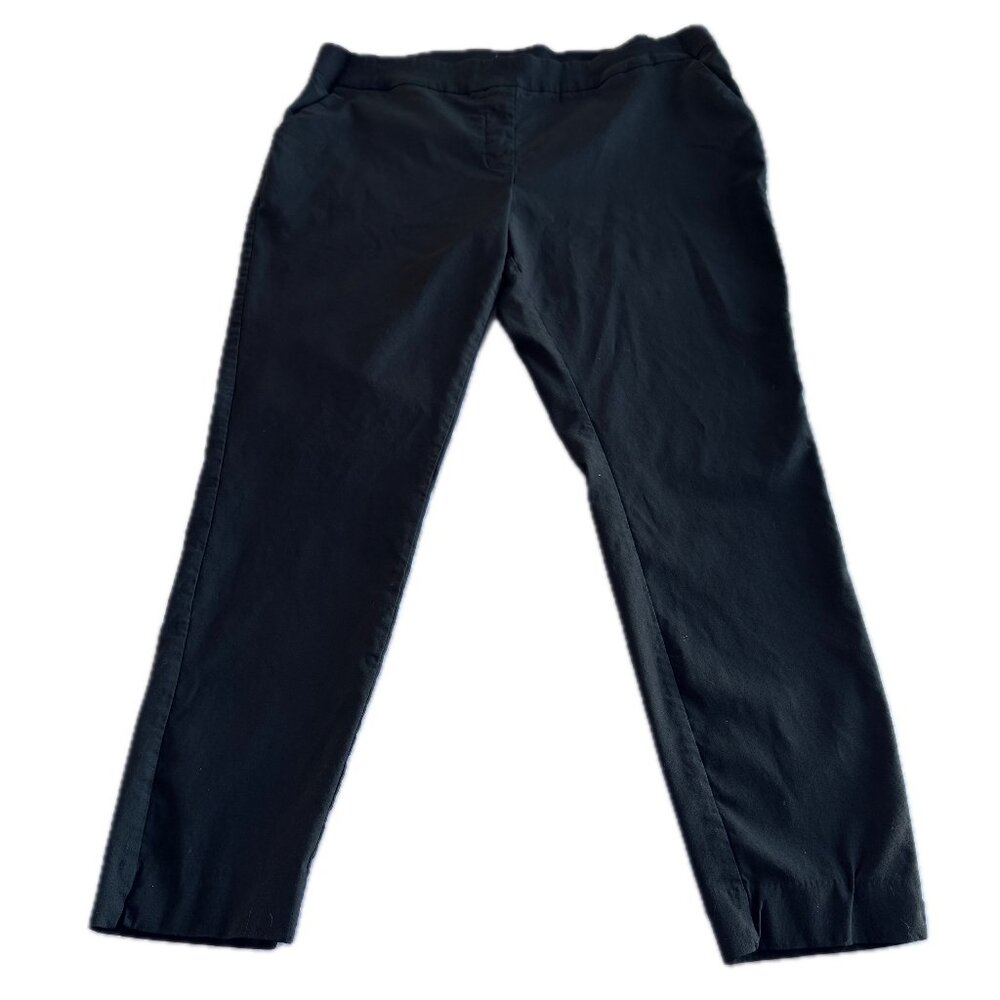 Maurices 20W BLACK Skinny Ankle Pull-on Work Dress Pants